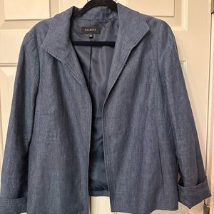 Women’s extra large blue linen blazer
